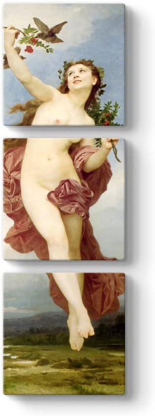 William Adolphe Bouguereau - Tablosu 50 x 156-3 Parçalı