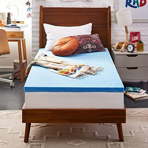 Alternative view of Sleep Innovations 5,08 cm Jel Hafızalı Köpük Yatak Üstü Çift XL, ABD'de Üretilmiştir 5 Yıl Garantili, Beyaz