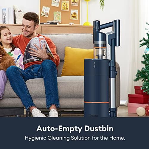 Ultenic FS1 Cordless Cleaner, with Automatic Emptying Station, Powerful Suction 30KPa/450W, Removable up to 60 Mins, Stick Cleaner for Hard Floor Carpets