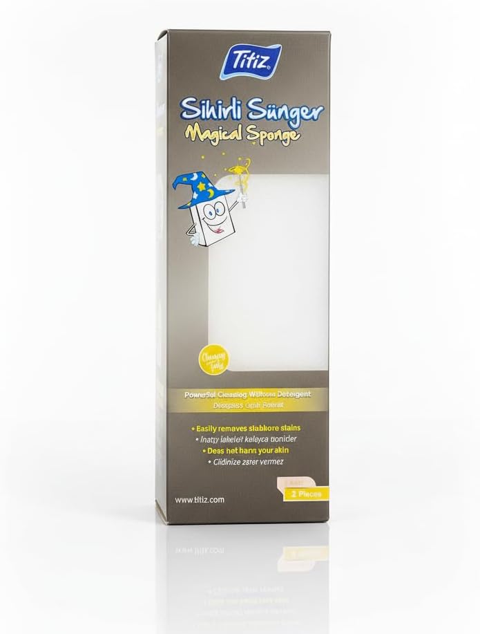 Alternative view of TP-435 Magical Sponge Sihirli Temizlik Süngeri 2'li Paket