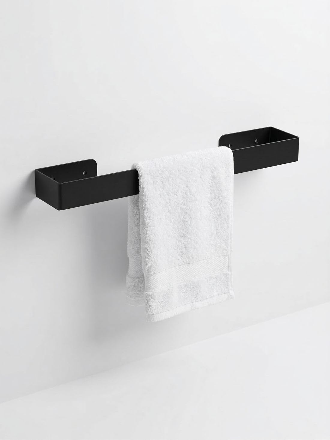 Alternative view of 40 Cm Yapışkanlı Havlu Askısı Metal Havluluk Delmeden Montaj Banyo Havlu Askılığı Mutfak Havlu Tutucu Lavabo Yanı Havlu Askısı Siyah Duvar Havluluk (Siyah)