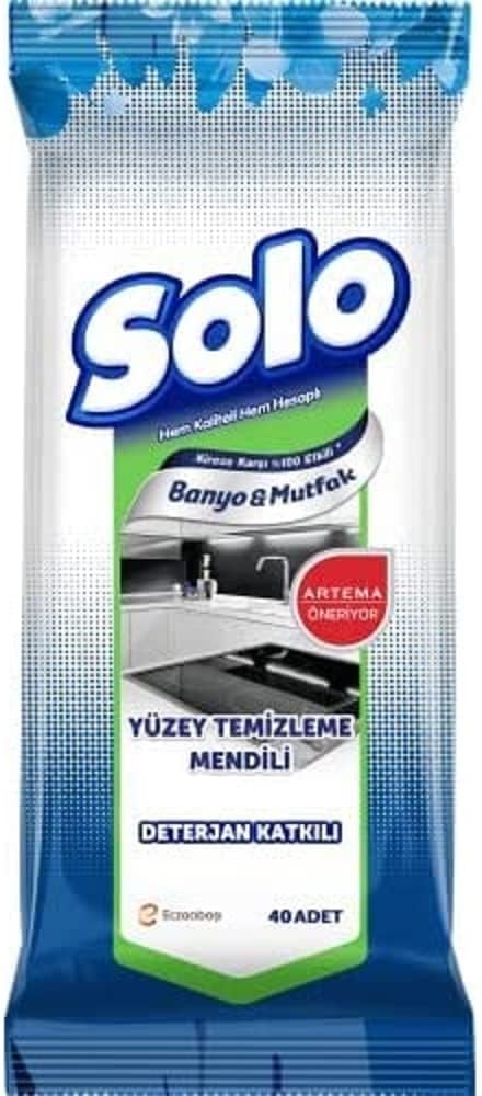 SOLO MUTFAK& ISLAK TEMİZLEME MENDİLİ 40LI
