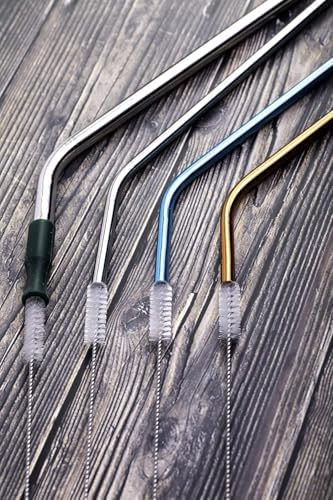 2 Adet Pipet Temizleme Fırçası, Paslanmaz Çelik İçecek Pipetleri Temizleme Fırçası 2'li Set