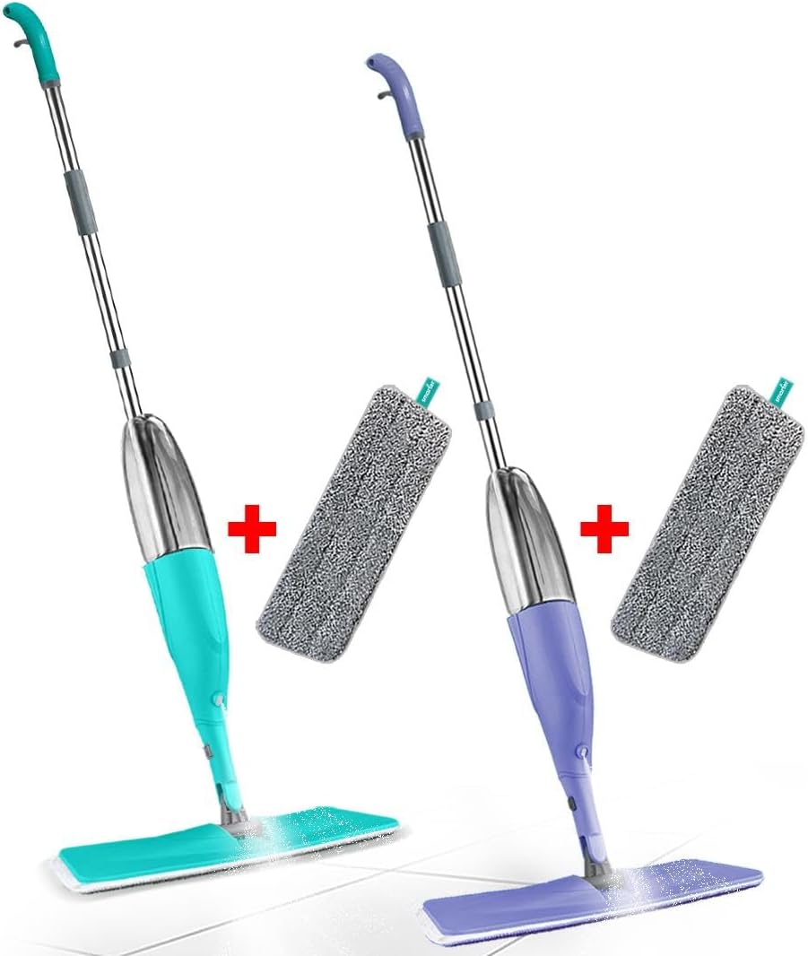 Alternative view of SHINY SPREY MOP PASPAS TEMİZLİK SETİ RENKLİ 2 Lİ + 2 YEDEK MOP (VERY PERİ-YEŞİL)