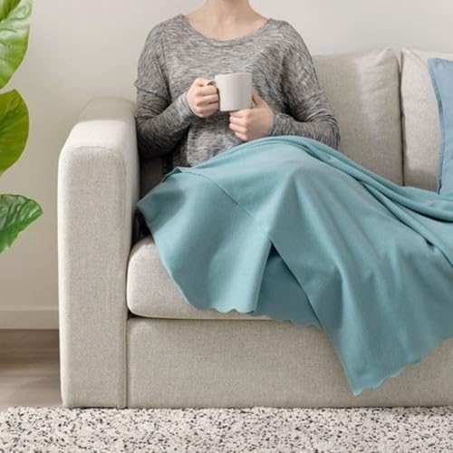 Polar Battaniye TV Sasta Çift Kişilik İnce Dikişsiz – Dört Mevsim Televizyon Battaniyesi, Ultra Yumuşak Peluş Polar, Hafif ve Tutan - 180x210 Cm - Görsel 4