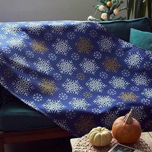 Kar Tanesi Tasarımlı Tv Battaniyesi - Tek Kişilik Battaniye 95 x 145 cm - Görsel 2