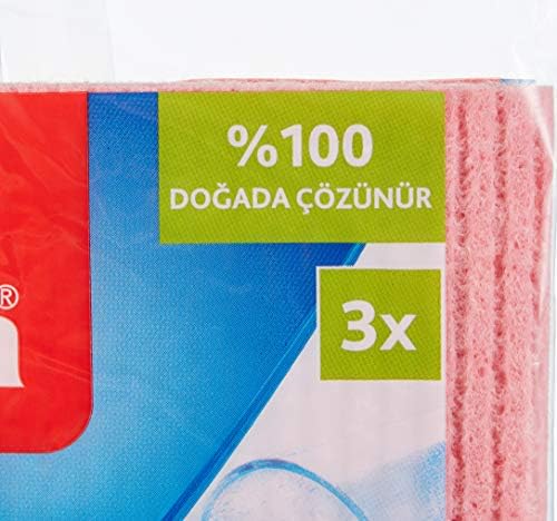 141161 Sünger Bez, Ekstra dayanıklı, Çok amaçlı, 3'lü Paket 3lü paket