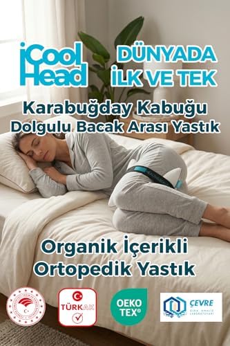 Ortopedik Bacak Arası ve Diz Arası Yastık – Doğal Karabuğday Kabuğu Dolgulu, Nefes Alan OEKO TEX Sertifikalı Kumaş, Yan Yatanlar ve Hamileler İçin Uyku Desteği - Görsel 3