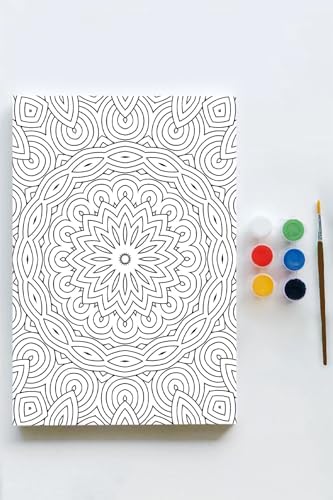 Alternative view of (pster21601) Mandala Tuval Kanvas Tablo Boyama Hobi Seti 14 (50x70cm)