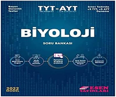 Alternative view of 2022 YKS TYT AYT Biyoloji Soru Bankası