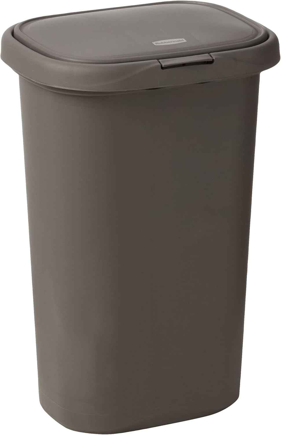 Kapaklı Yaylı Mutfak Banyo Çöp Kovası, 13 Galon Gri Plastik Çöp Kutusu, 49.2 litre