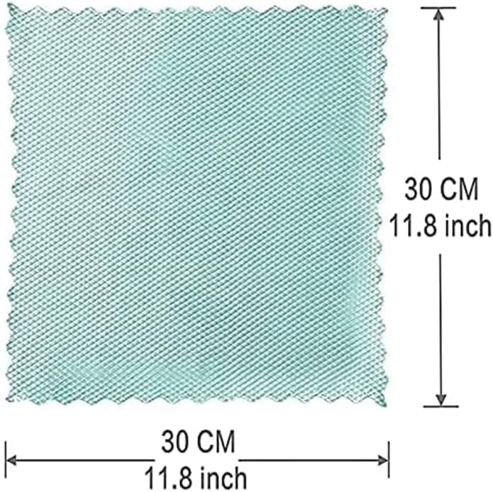 Alternative view of Temizleme Bezi, 10 Adet Mikrofiber Balık Pulu Desenli Temizlik Bezi, Yeniden Kullanılabilir Dalga Desenli Bez Seti, Ayna, Cam ve Ekran Temizliği için (30x30cm, Rastgele Renk)