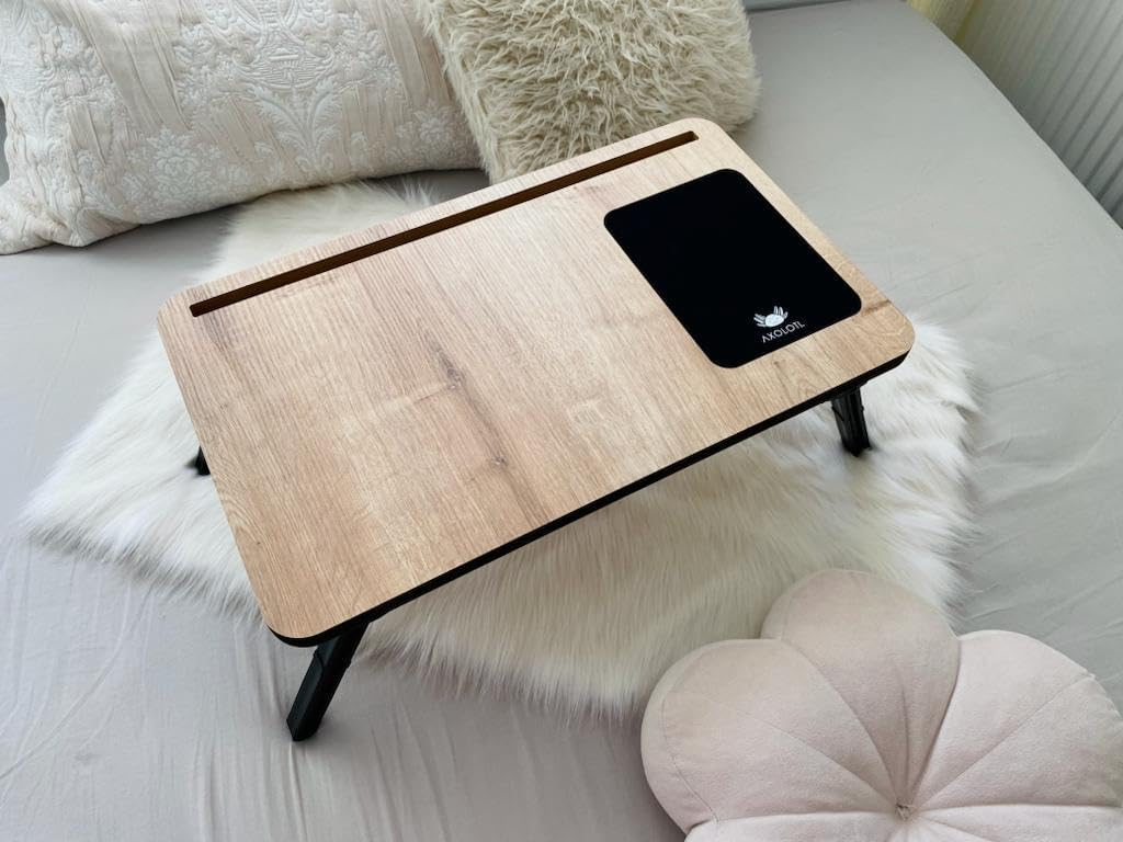 Axolotl Folding Telefon ve Tablet Bölmeli Katlanır Ayaklı Laptop Sehpası Notebook Bilgisayar Çalışma Masası