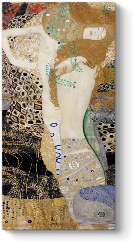 Gustav Klimt - Arkadaşlar - Su Yılanları Tablosu 80 x 160 - Görsel 4