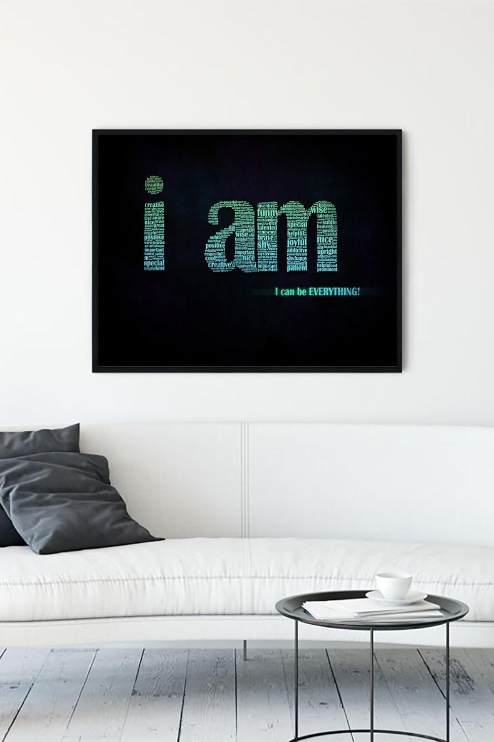 Alternative view of (pster12478) I Am Motivasyon Çerçeveli Tablo (40x50cm)
