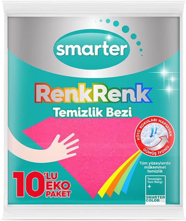 Alternative view of RENKRENK TEMİZLİK BEZİ 10 LU