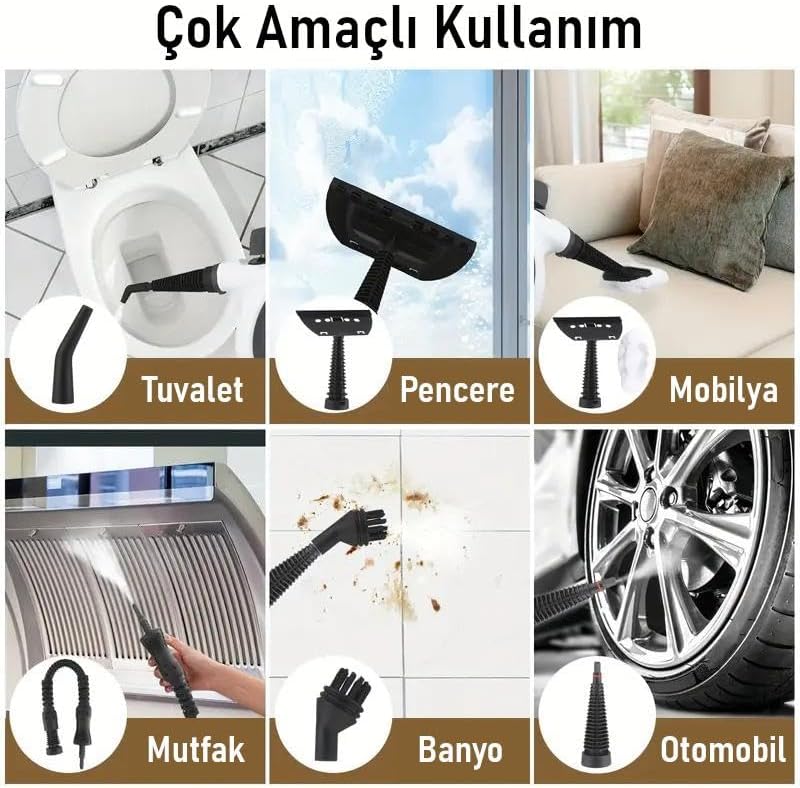 Çok Amaçlı Basınçlı Buhar Temizleyici – El Tipi Buharlı Temizlik Makinesi