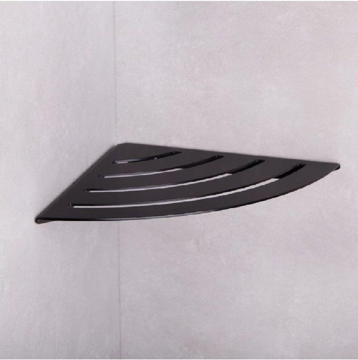 Duş Raf Sistemi Siyah Renk 30X210X210 Mm