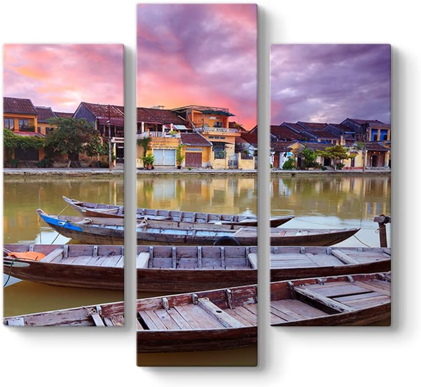 Alternative view of Vietnam Sandal Tablosu 96 x 90-3 Parçalı