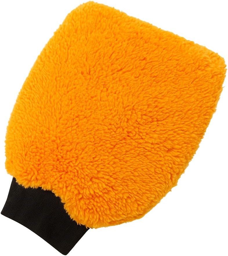 Mikrofiber Oto Araba Yıkama Kurulama Havlusu, El İçi Tutma Orta Boy Çift Katlı Araç Kurutma ve Torpido Silme Bezi (Turuncu)