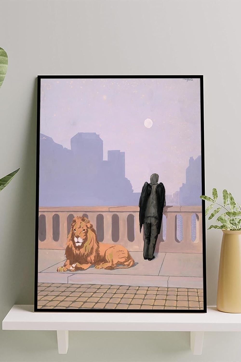 (pster14657) Homesickness - Rene Magritte Sanatsal Çerçeveli Tablo 21 x 30