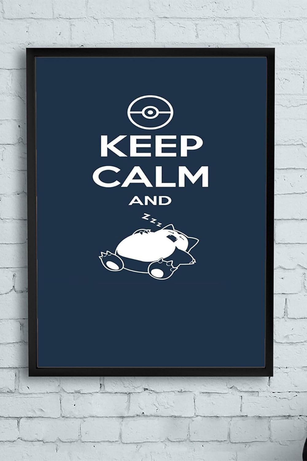 (pster11632) Keep Calm And Sleep Eğlenceli Mizahi Çerçeveli Tablo (40x50cm)