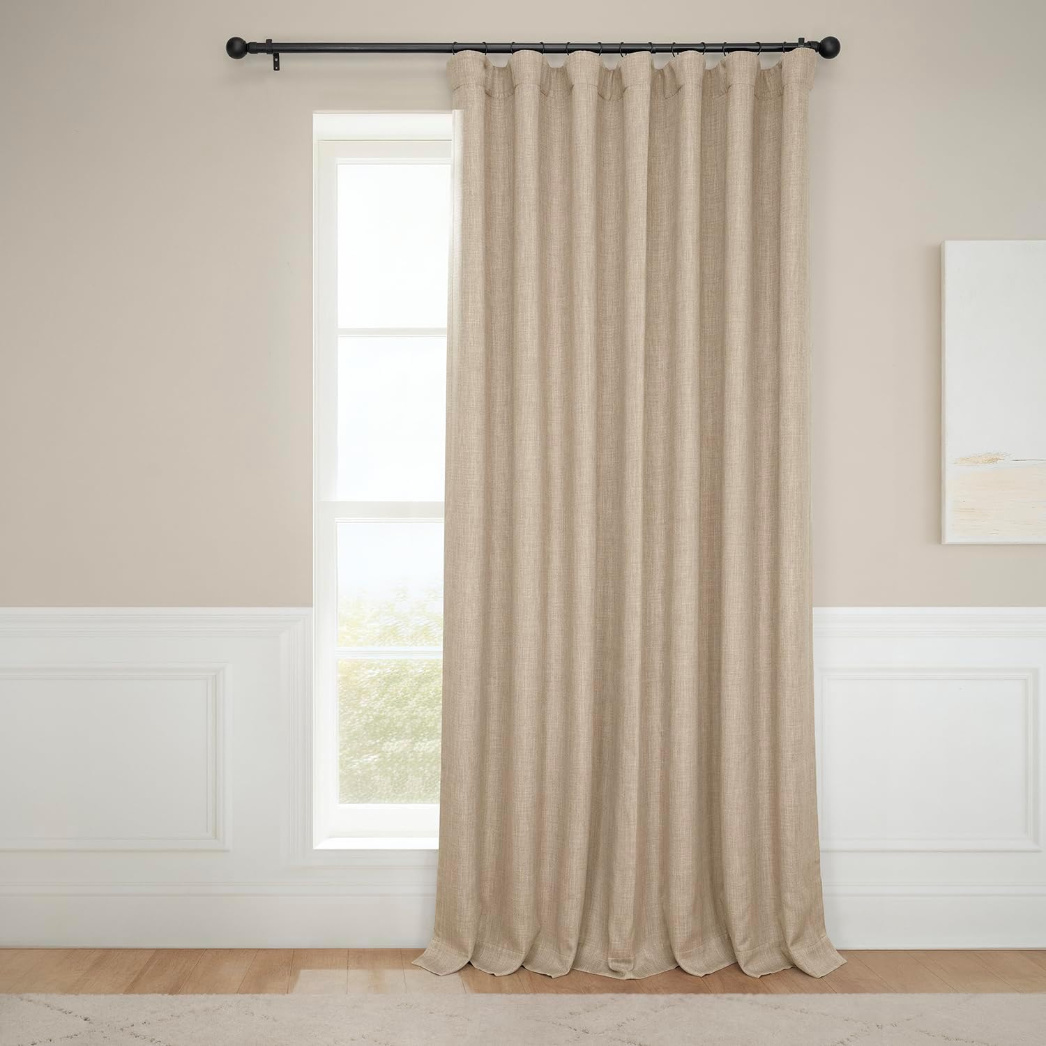 Price Drapes Oturma Odası için Ekstra Geniş Oda Karartma Perdeleri 100 X 120, BOCH-LN18538-120-DW (1 Panel) Göçebe Bronz - Görsel 4