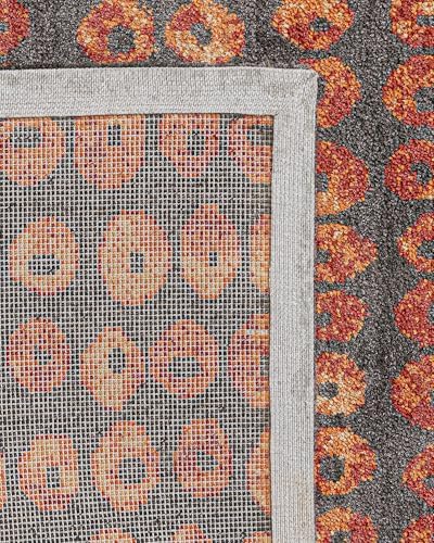 3S Kırmızı Modern Modern Geometrik Etnik Eskitme Desenli Oturma Odası Salon Yolluk Koridor Mutfak Halısı