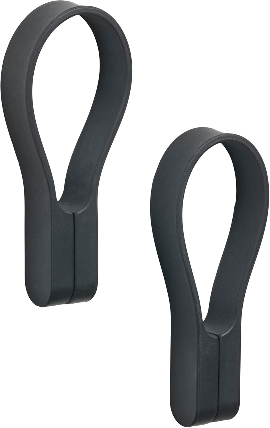 Alternative view of Loop havlu askısı, el havlusu askısı, manyetik havlu klipsi, el havluları ve bulaşık bezleri için, 9 cm, 2 adet, siyah