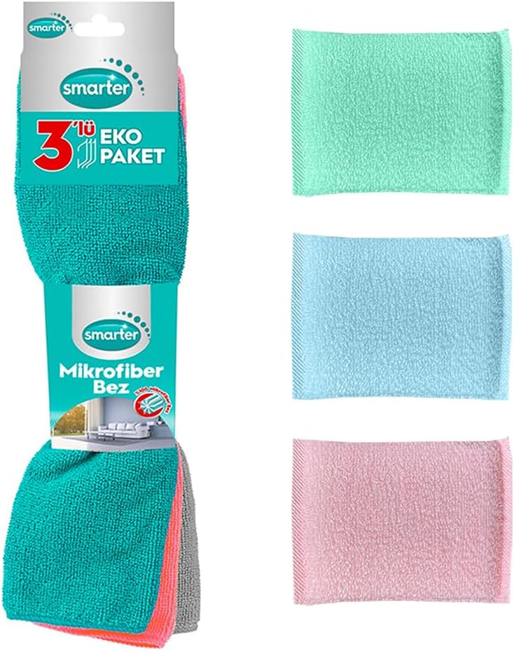 Alternative view of 3 Lü Mikrofiber Temizlik Bezi 3 Lü Pratik Sünger