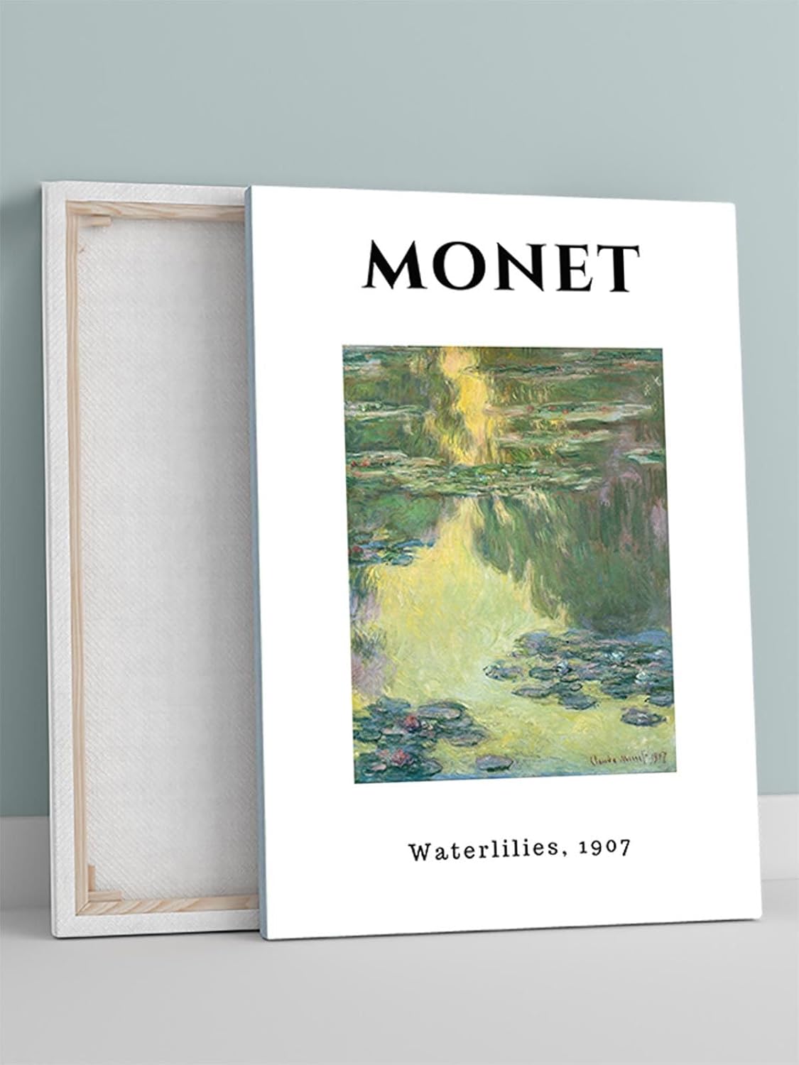 Waterlilies, Nilüferler, İzlenimcilik Sanatsal Kanvas Tablo - Tuval Tablo