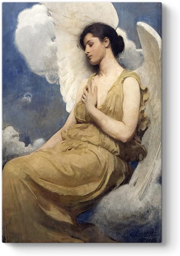 Alternative view of Abbott Handerson Thayer - Kanatlı Figür Tablosu 40 x 60