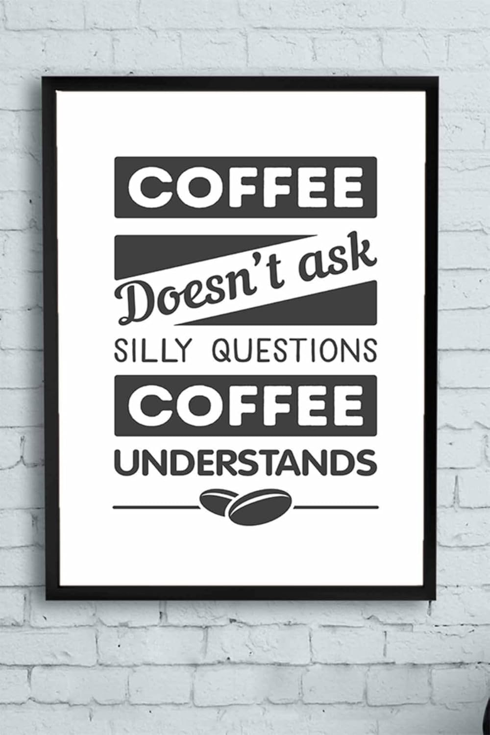 (pster14559) Coffee Unterstands Kahve Mutfak Çerçeveli Tablo 40 x 50