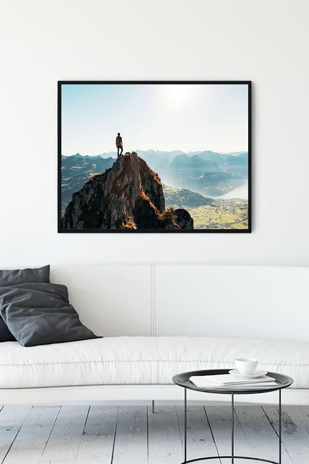 (pster10803) Dağ Doğa Manzara Çerçeveli Tablo 5 (40x50cm)