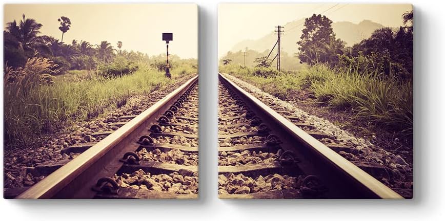 Alternative view of Tren Rayı Tablosu 63 x 30-2 Parçalı