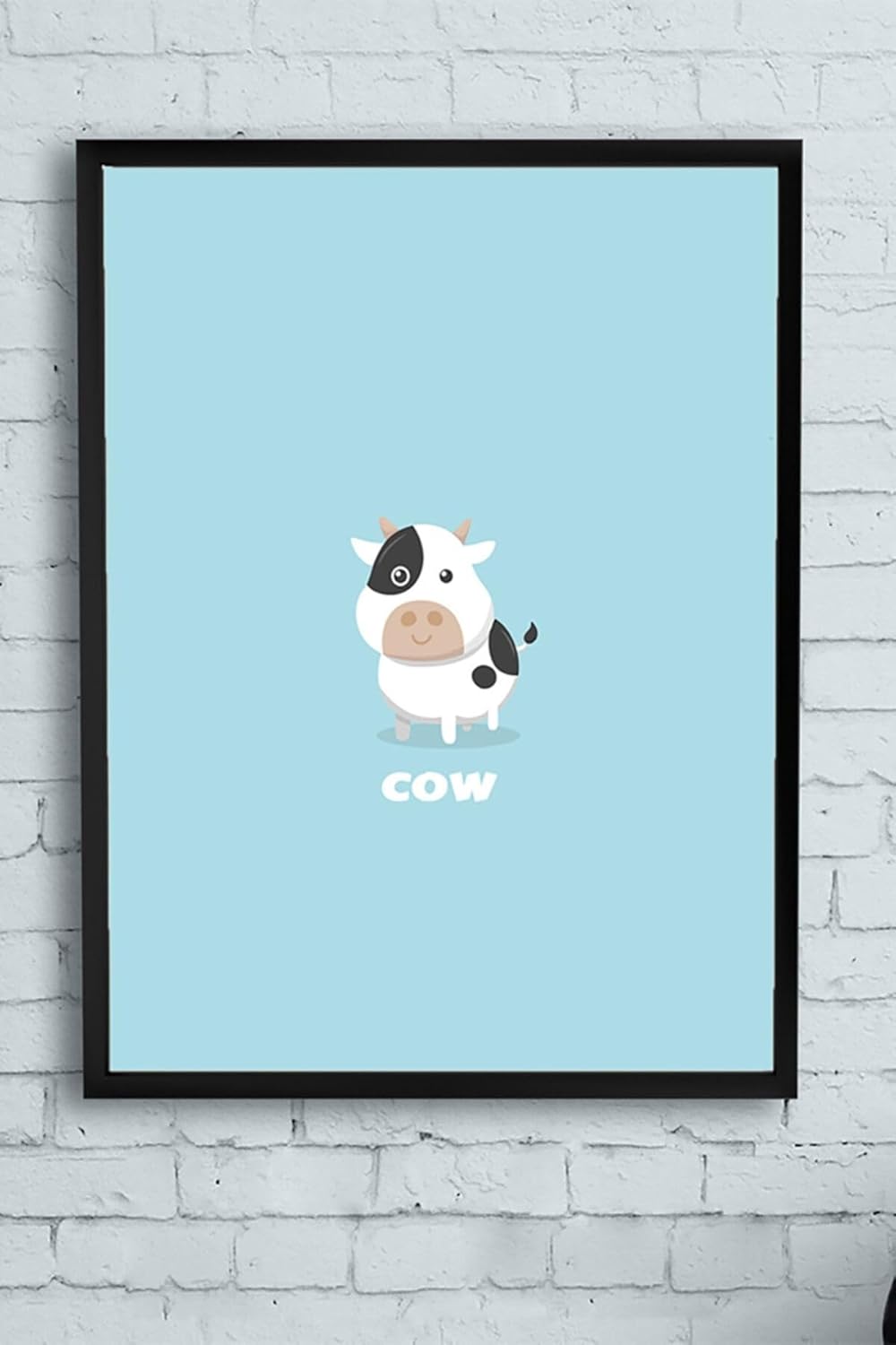 (pster11810) Küçük Inek Çocuk Odası Çerçeveli Tablo (50x70cm)