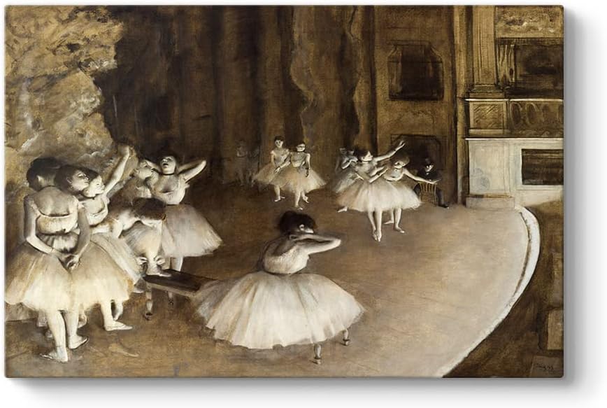 Degas - Ballet Rehearsal Tablosu 60 x 40 - Görsel 4