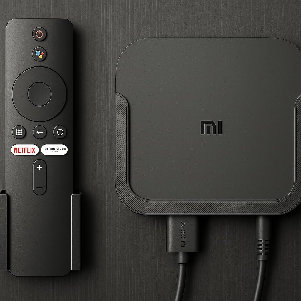 Alternative view of Mi TV Box S ve Mi Box TV Stick S İle Uyumlu Duvar Montaj Standı, Siyah, Bluetooth Uzaktan Kumanda Tutucu Aparatı