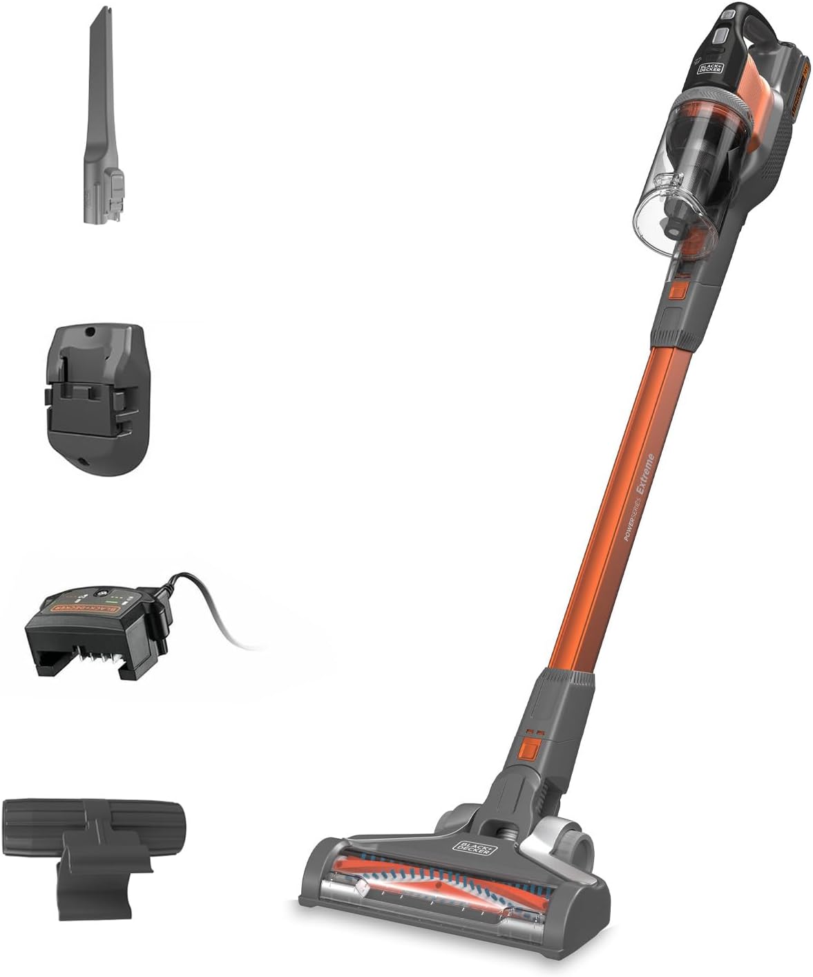 Alternative view of BHFEV182C 4'ü 1 Arada Kablosuz Dikey Süpürge (18 V, 2.0 Ah, To, Elektrikli Fırça Başlığı, Dar Aralık Aparatı, Şarj Cihazı ve Duvar Askısı Dahil)