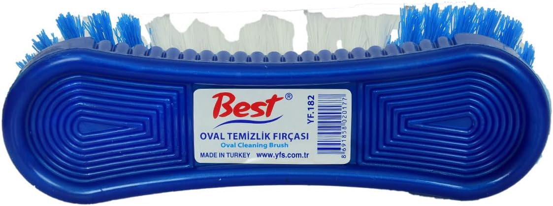 Oval Temizlik Fırçası Plastik Halı Fırça Karışık Renk 17 Cm