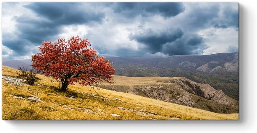 Alternative view of Yalnız Kırmızı Ağaç Tablosu 160 x 80