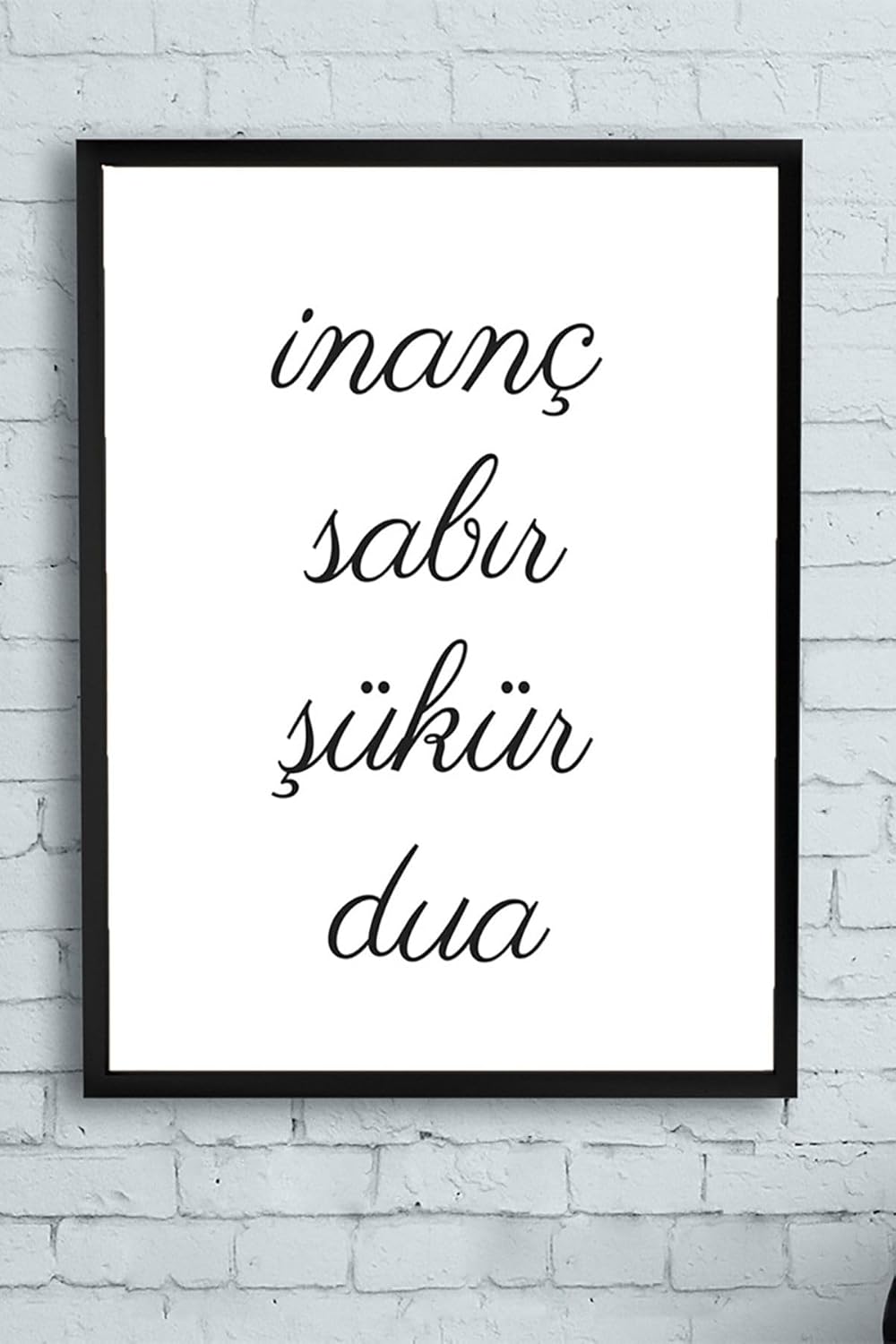 (pster10689) Inanç Dini Çerçeveli Tablo (40x50cm)