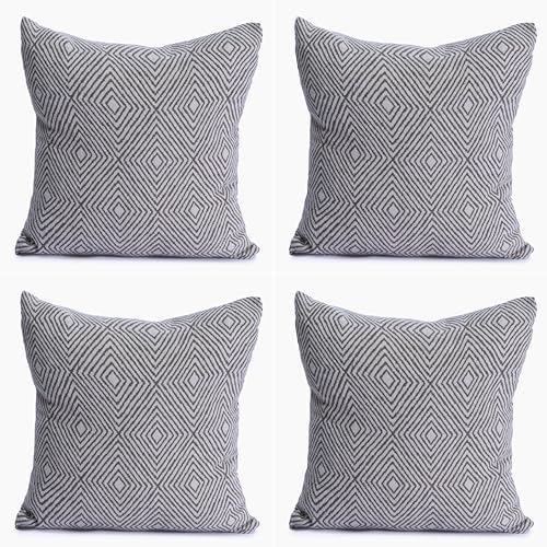 Alternative view of Lüks 100% Pamuk Dekoratif Desenli Kırlent Kılıfı 4 Adet Set 45x45 cm, Kaliteli Pamuklu Kumaş Kırlent ve Minder Kılıfı (, 4 Adet 45x45 cm)