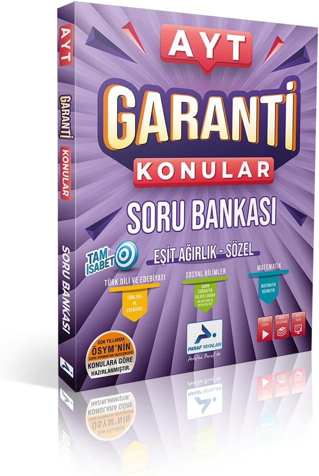 Prf Yayınları Ayt Eşit Ağırlık Sözel Garanti Konular Soru Bankası