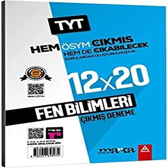 Alternative view of TYT Fen Bilimleri ÖSYM Çıkmış ve Çıkabilecek Sorulardan Oluşturulmuş 12 Deneme Sınavı Tamamı Video Çözümlü