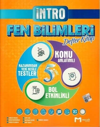Mozaik Yayınları 5. Sınıf Fen Bilimleri İntro Defter Kitap -