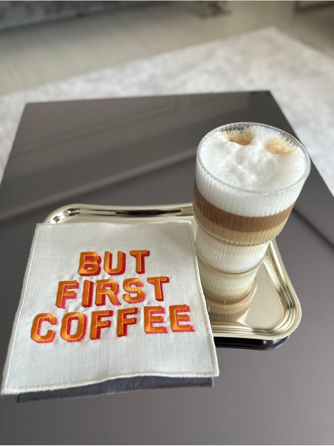 Mia But First Coffee Desenli Kokteyl Peçete - Görsel 2
