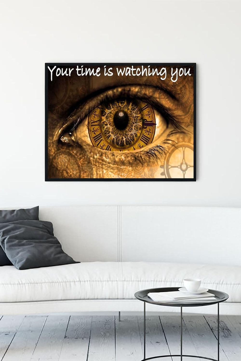 Alternative view of (pster12743) Your Time Is Watching You Girişimcilik Çerçeveli Tablo (40x50cm)