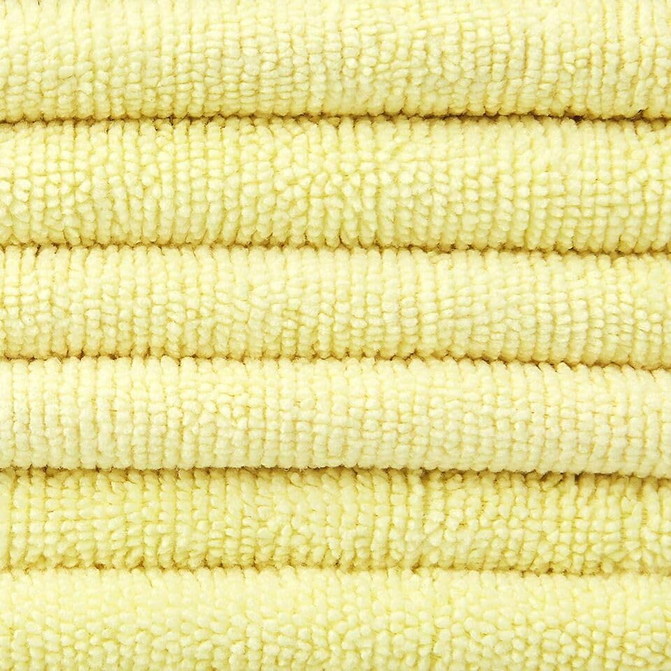 Mikrofiber Temizlik Bezi Pro Sarı 40X40 cm - 5 ADET - 250 GSM - Cam Bezi - Mutfak Bezi