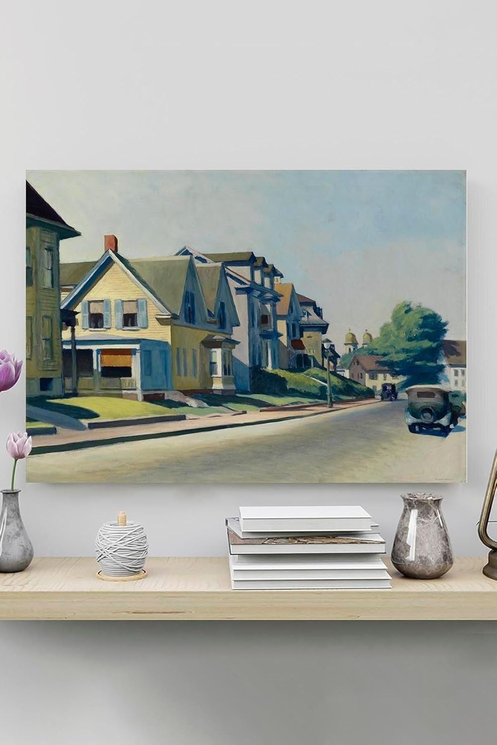 Alternative view of (pster20176) Sun On Prospect Street - Edward Hopper Sanatsal Poster 80 x 115